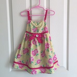 Pink rose flower girl's dress size 2t. Easter